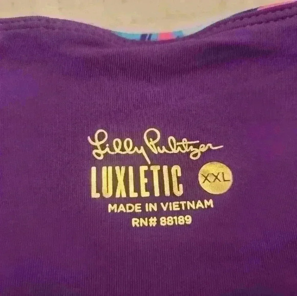 Lilly Pulitzer Luxletic Weekender 21" in Seasalt Blue Don't Wanna Leaf - Picture 2 of 7